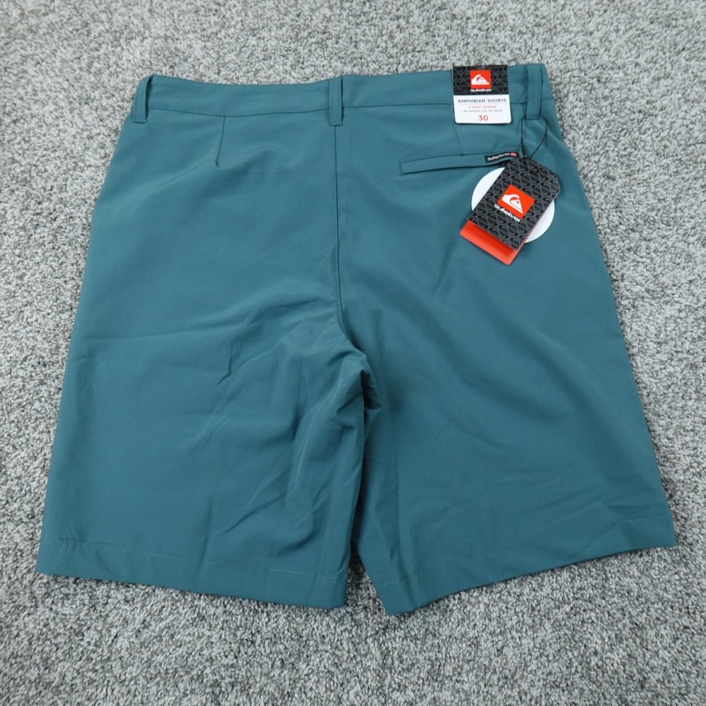 NEW Quiksilver Shorts Mens 30 Blue Green Amphibian Hybrid Performance Stretch